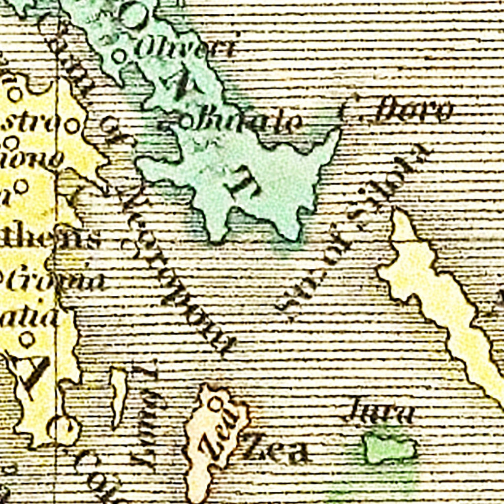 Vintage Map of Greece 1831
