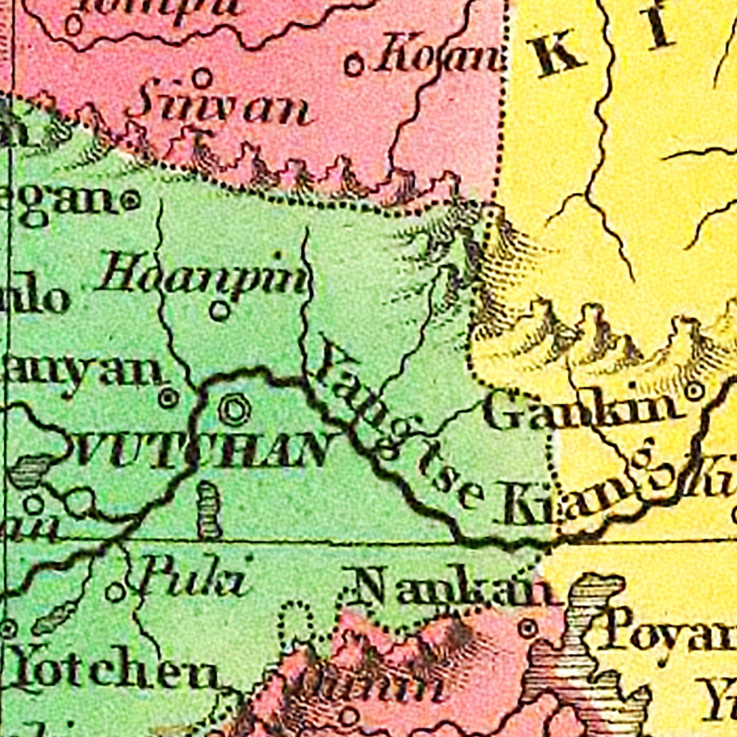 Vintage Map of China 1831