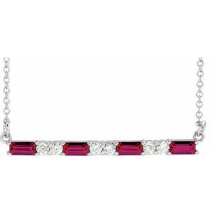 Accented Bar Necklace or Center