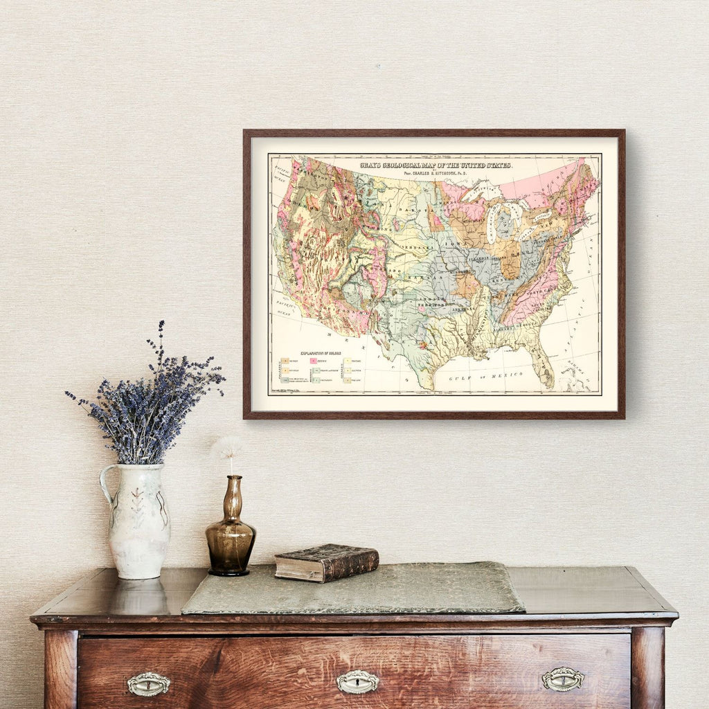 Geological Map of the United States 1882