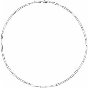 Sterling Silver 3.85 mm Paperclip-Style 20" Chain