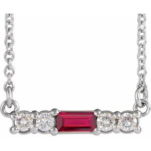 Accented Bar Necklace or Center
