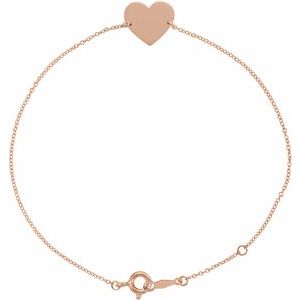Engravable Heart Bracelet