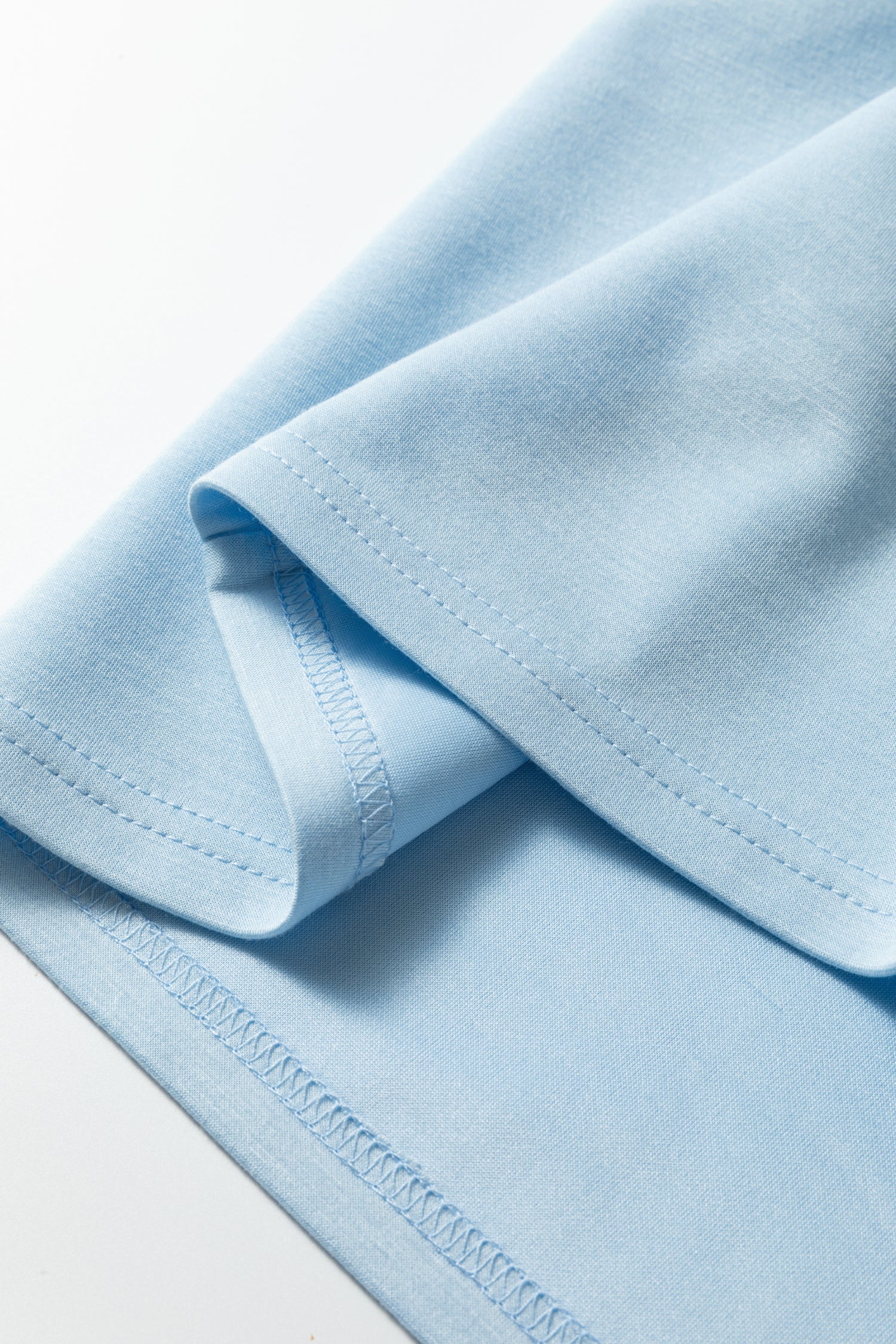 Solid Half Zip Sweatshirt and Shorts Set