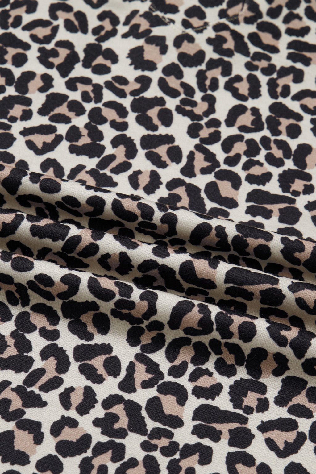 Leopard Stripe Patchwork Zip Collar Mini Dress