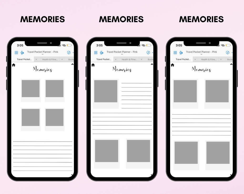 Digital Travel Phone Planner Bundle