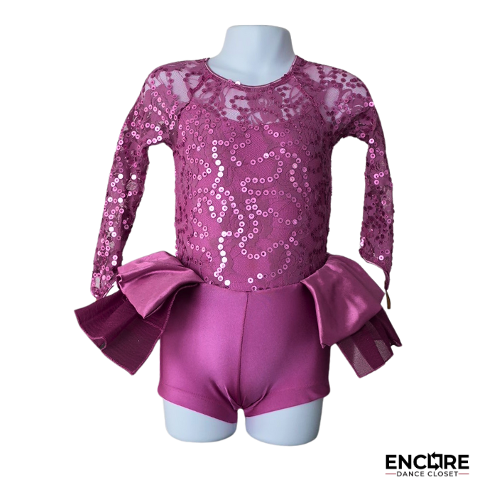 Sequin & Lace Elegance Biketard