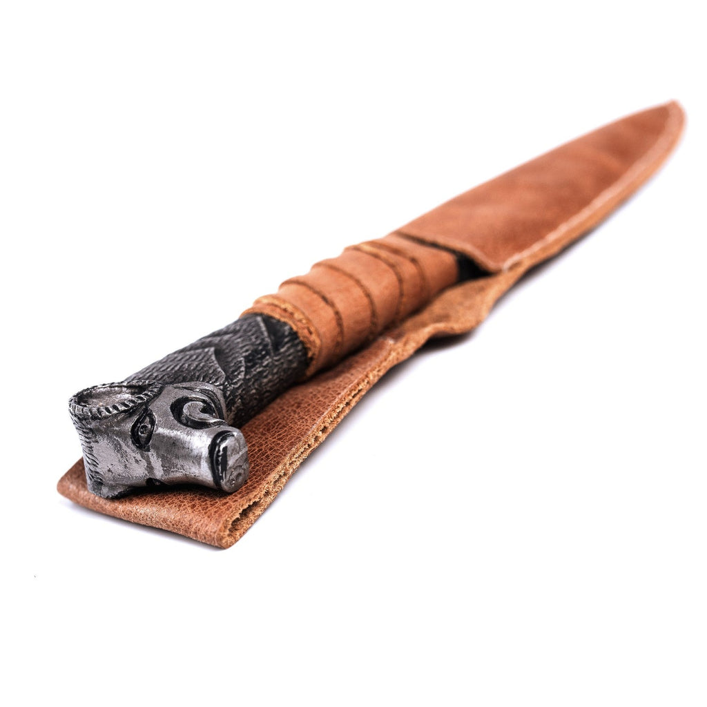 Viking Boar's Head Knife – 5.5" Blade