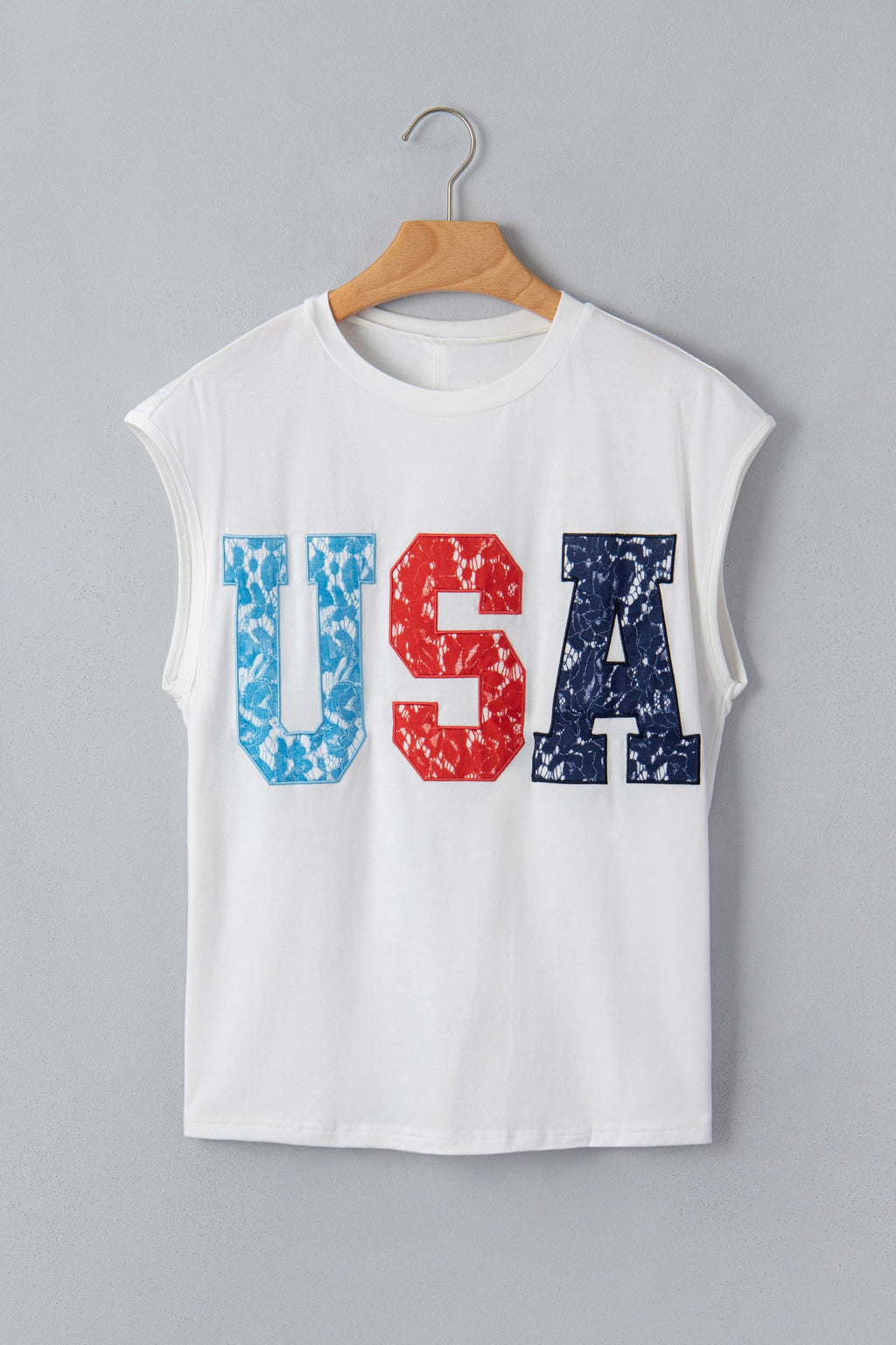 USA Colorblock Letter Dolman Sleeve Tee
