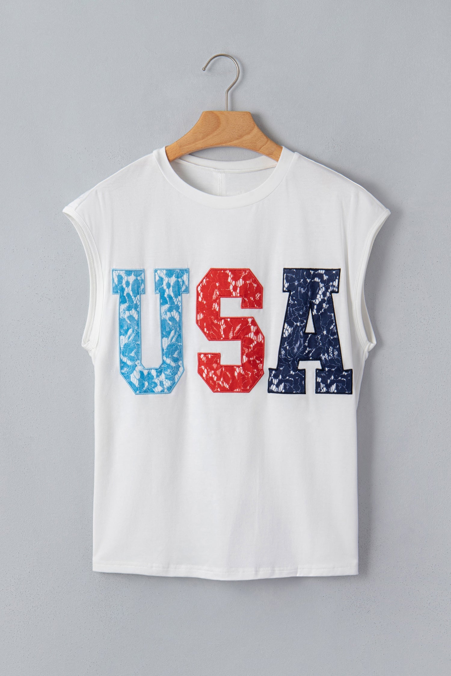 USA Colorblock Letter Dolman Sleeve Tee