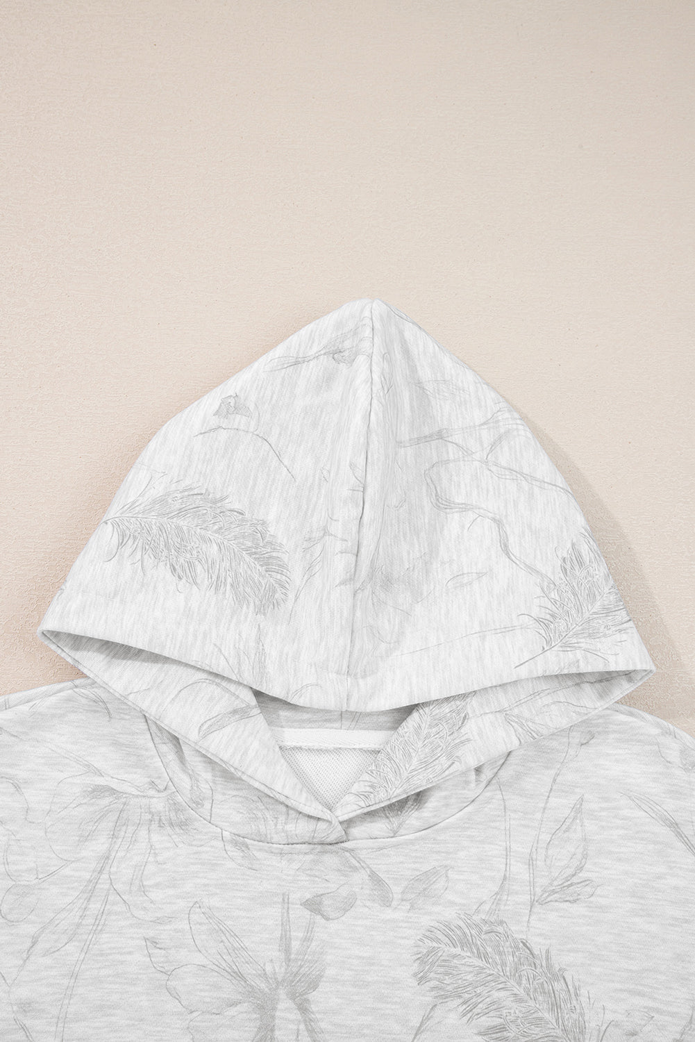 Abstract Drop Sleeve Hoodie and Pant Set
