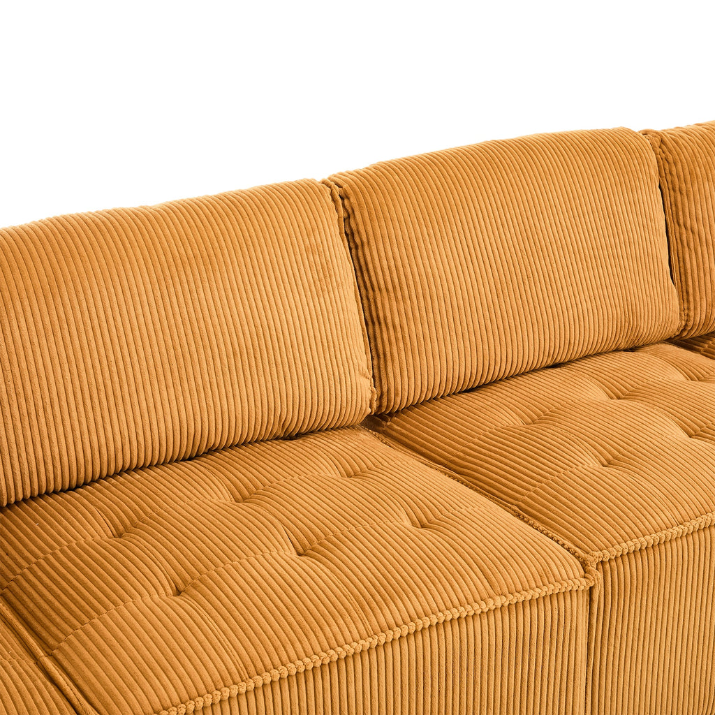 UNITED WE WIN Modular Sectional Sofa U Shaped Modular Couch with Reversible Chaise Modular Sofa Sectional Couch,6- Seat Convertible Sofa,Fit for Living Room
