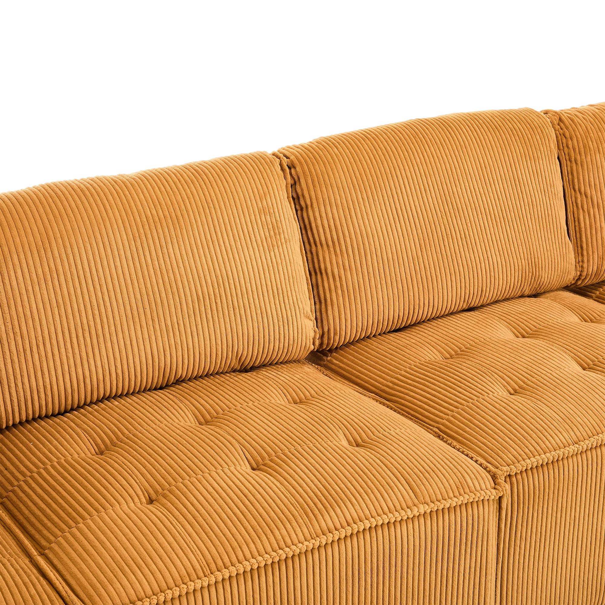 UNITED WE WIN Modular Sectional Sofa U Shaped Modular Couch with Reversible Chaise Modular Sofa Sectional Couch,6- Seat Convertible Sofa,Fit for Living Room
