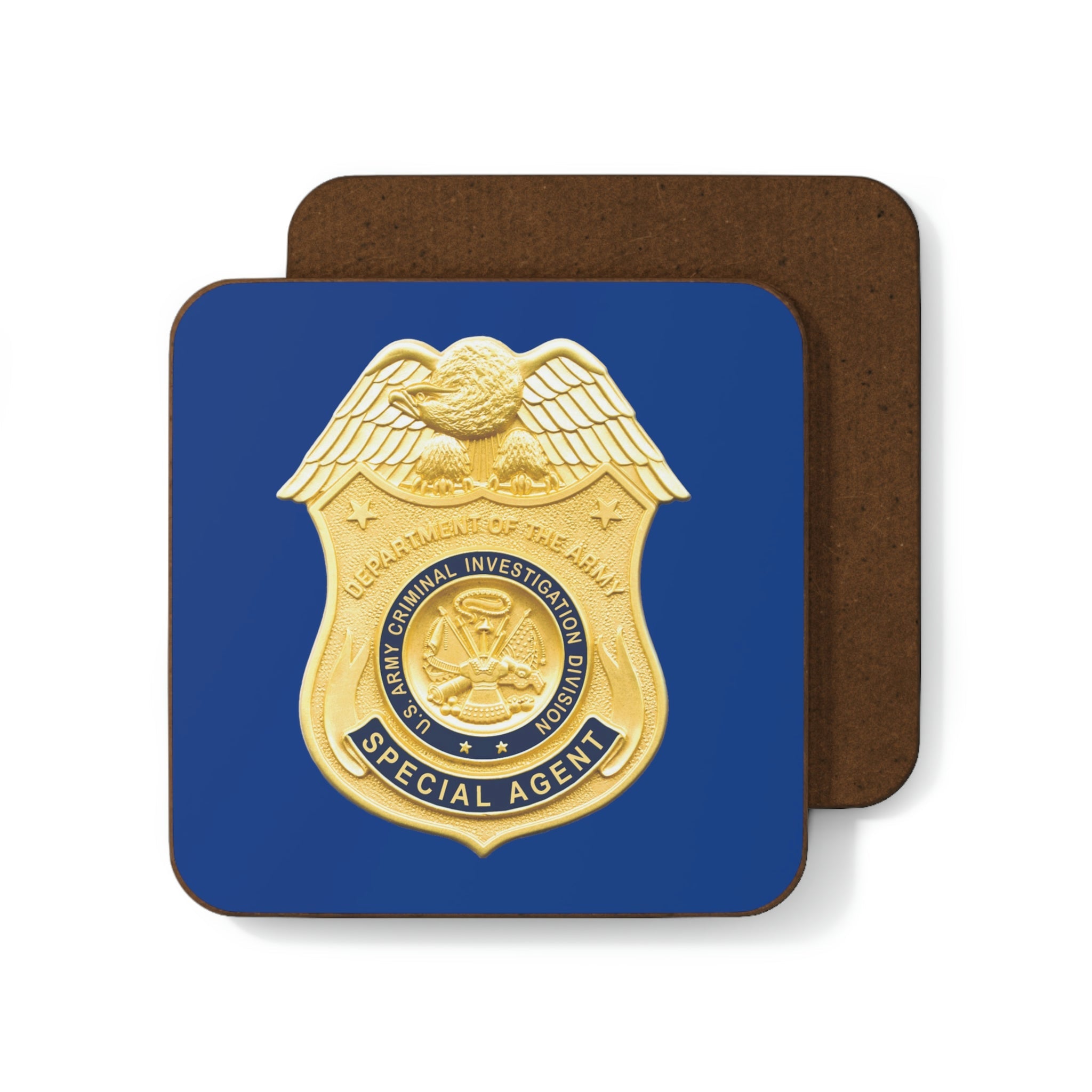 Army CID Badge - Hardboard Back Coaster