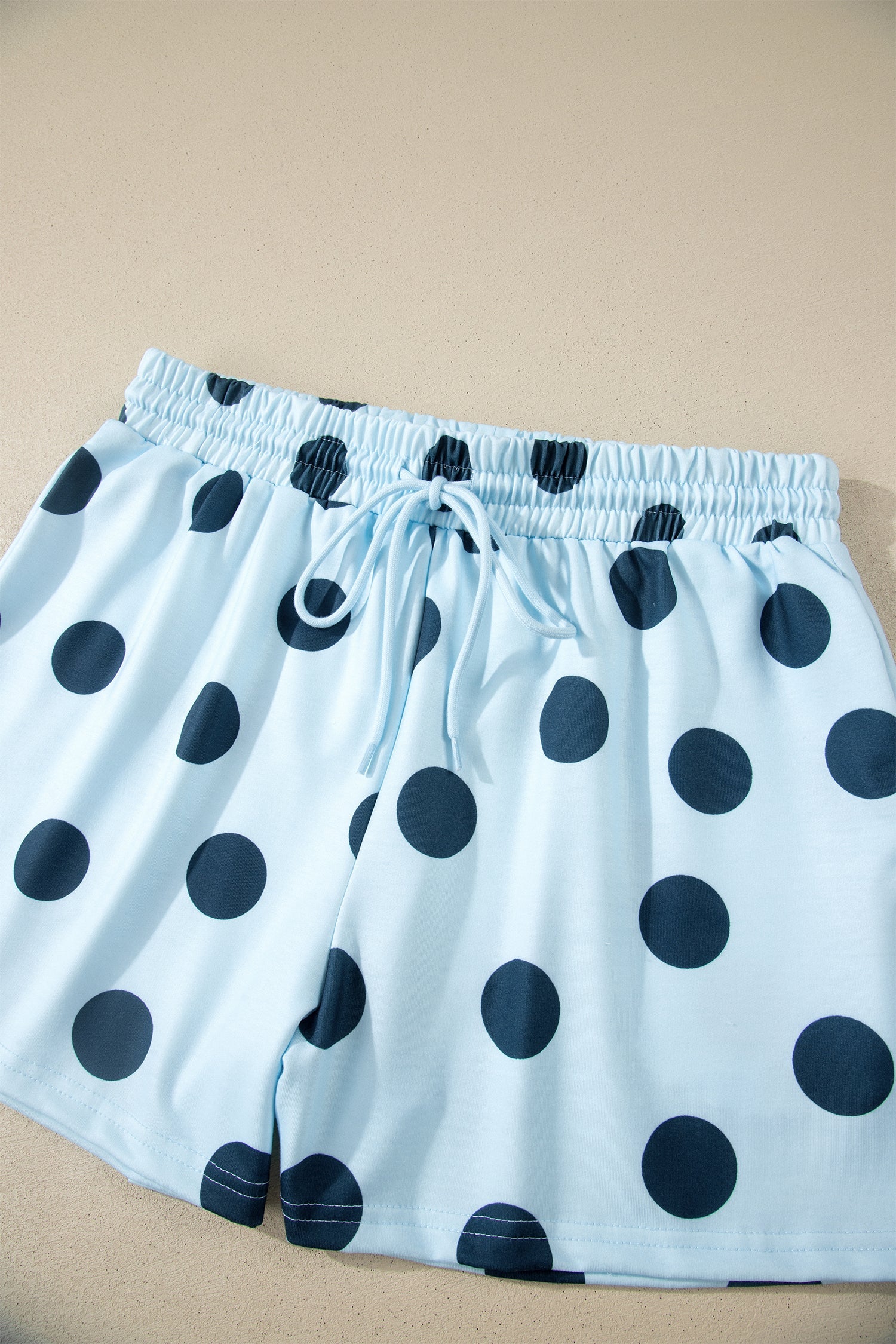 Polka Dot Tee & Drawstring Short Set