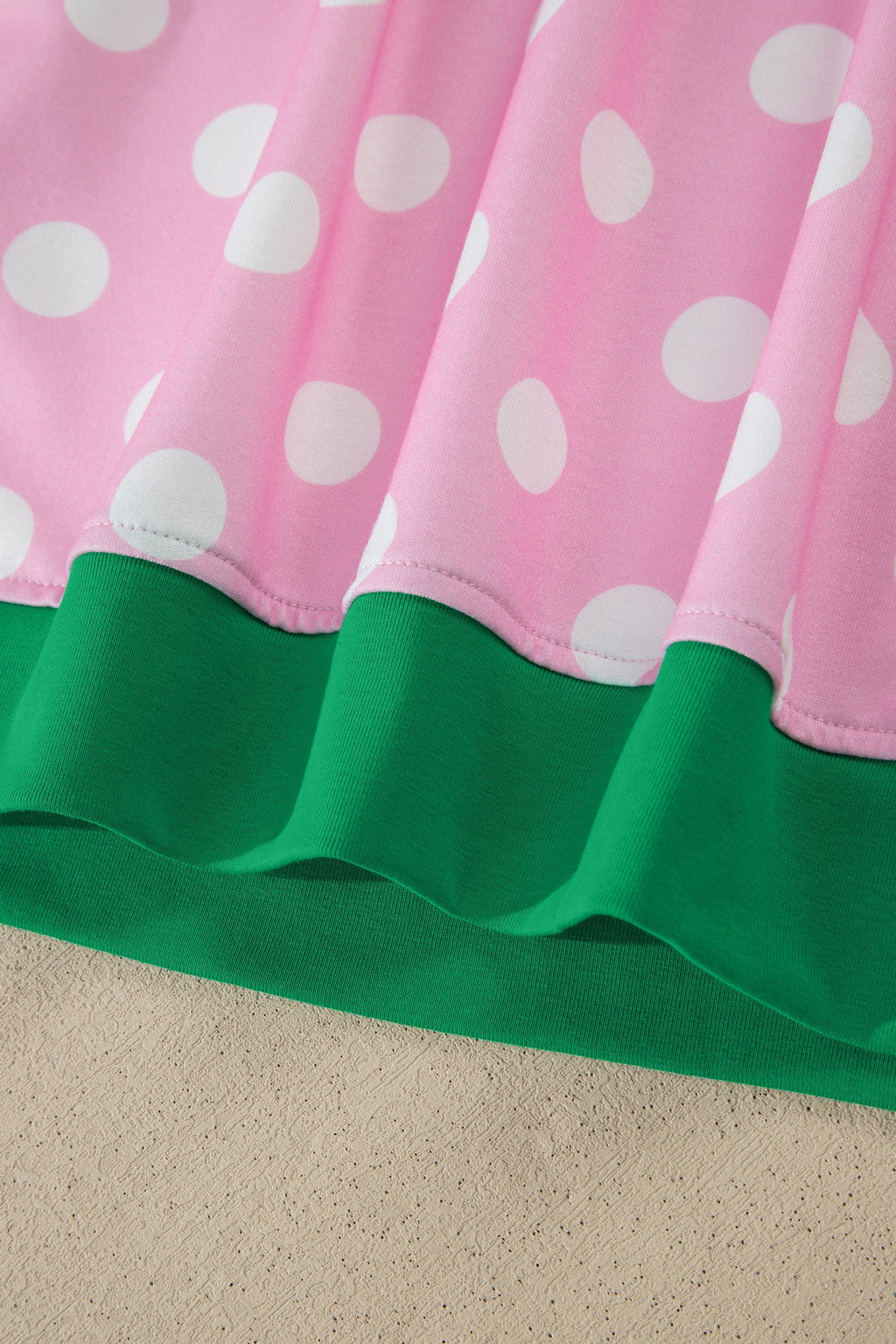 Polka Dot Contrast Trim Top & Short Set
