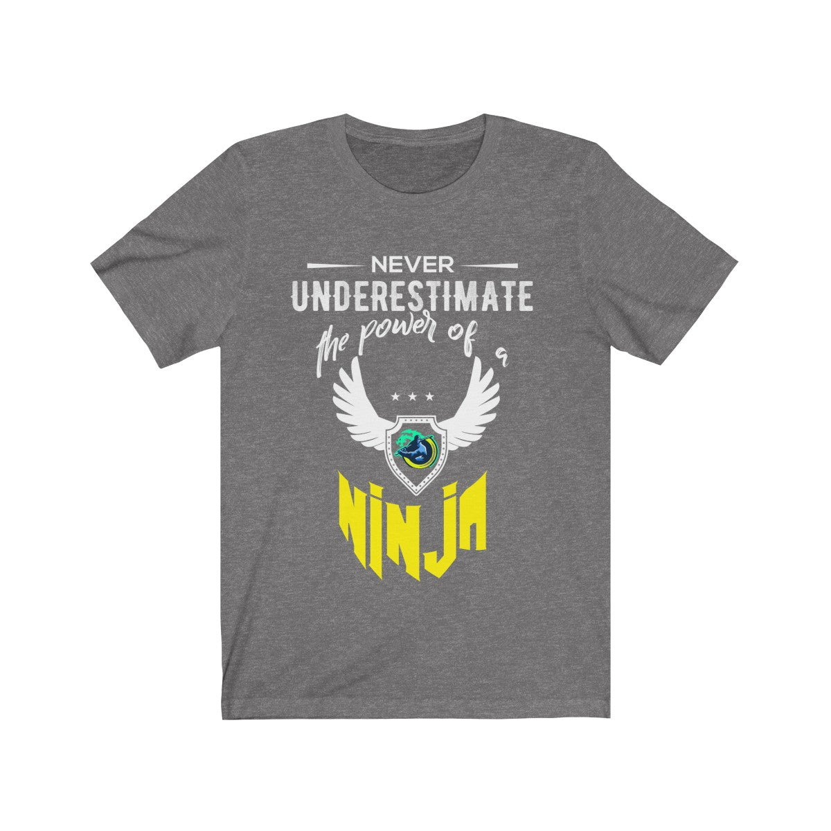 Yellow Ninja Logo Short Sleeve T-Shirt