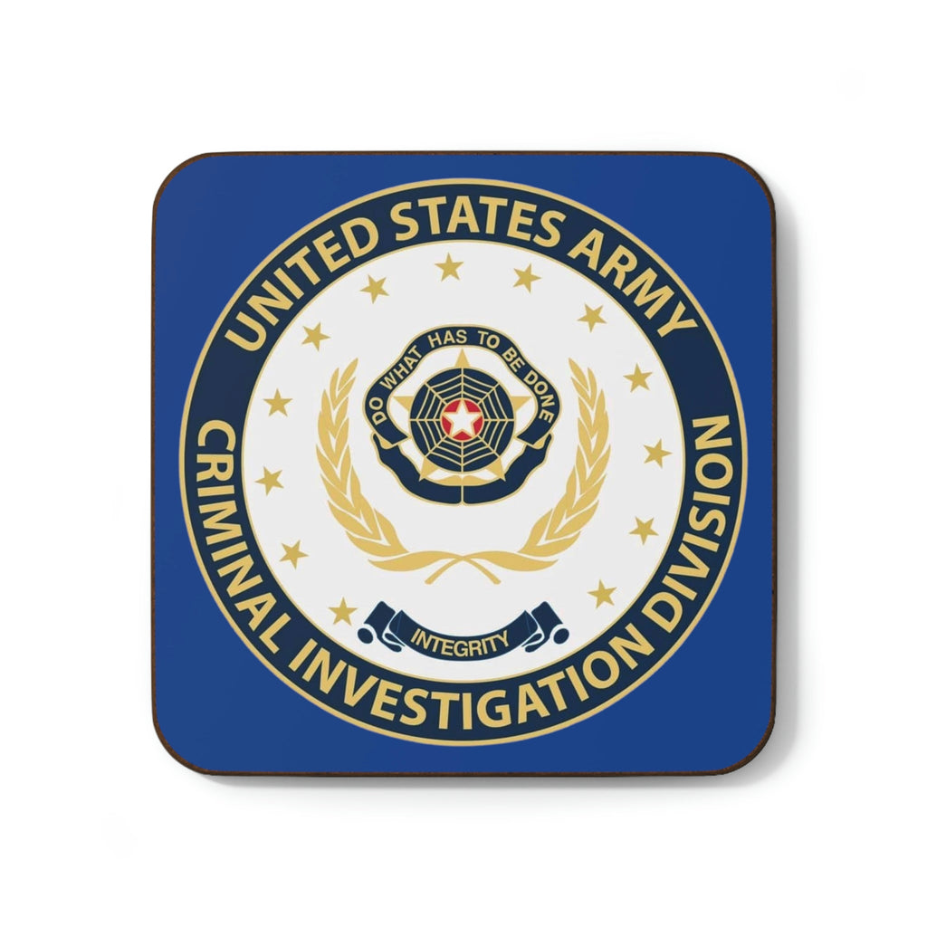 Army CID Seal - Hardboard Back Coaster