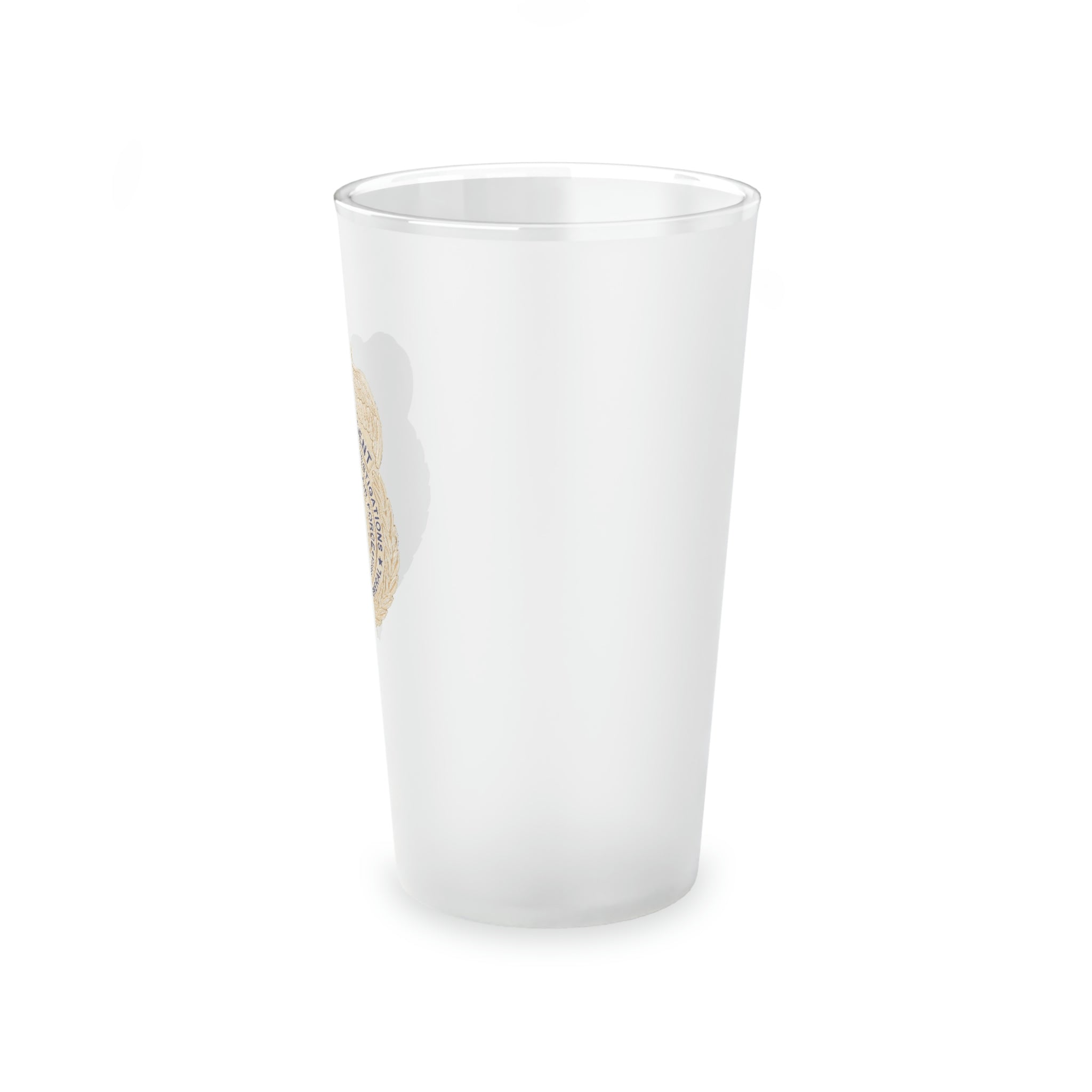 OSI Badge Frosted Pint Glass, 16oz