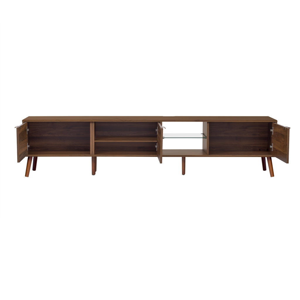 78' TV Stand for 75/80/85 inch TV, Console with Ample Storage for Living Room, Bedroom, Entertainment Center with Open Shelf