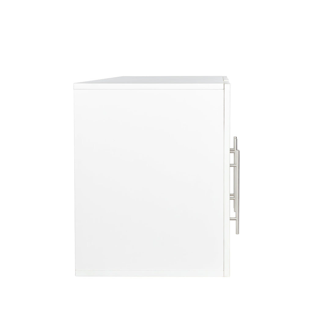 Stackable Wall Mounted Storage Cabinet, 15.75 'D x 35.43' W x 19.69 'H, White