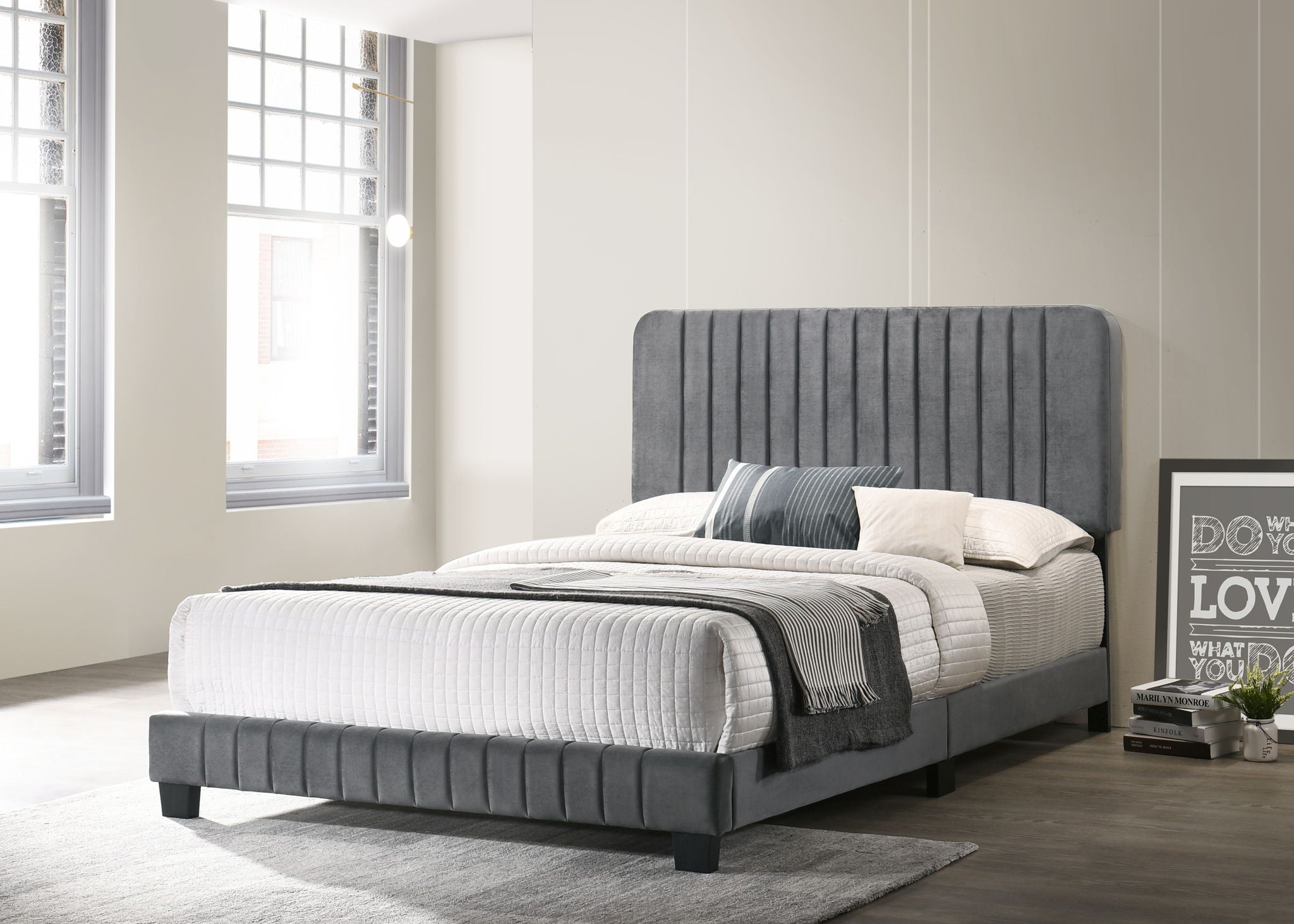 Channel Tufted Bed