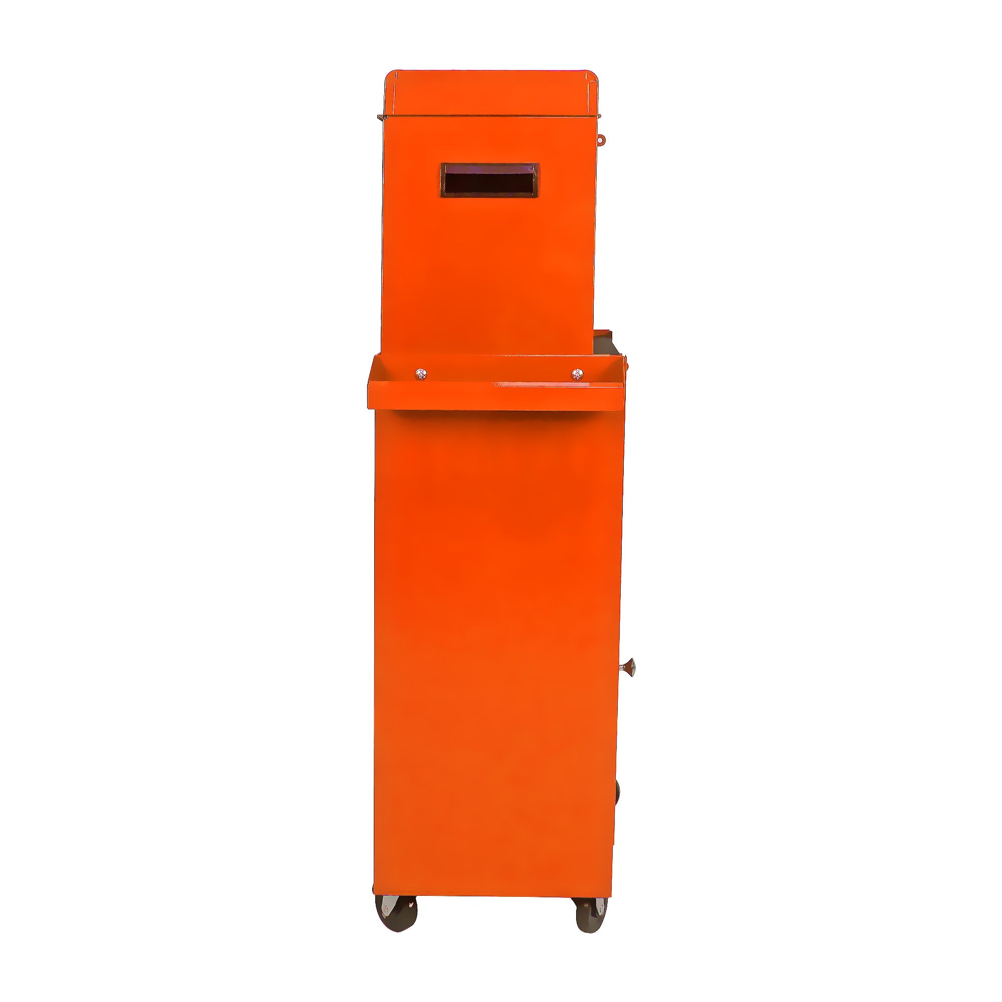 Rolling Tool Chest, 5-Drawer Tool Box Organizer w/Lockable Wheels & Sliding Drawers & Detachable Top & Adjustable Shelf, Tool Storage Cabinet for Garage Workshop(Orange)