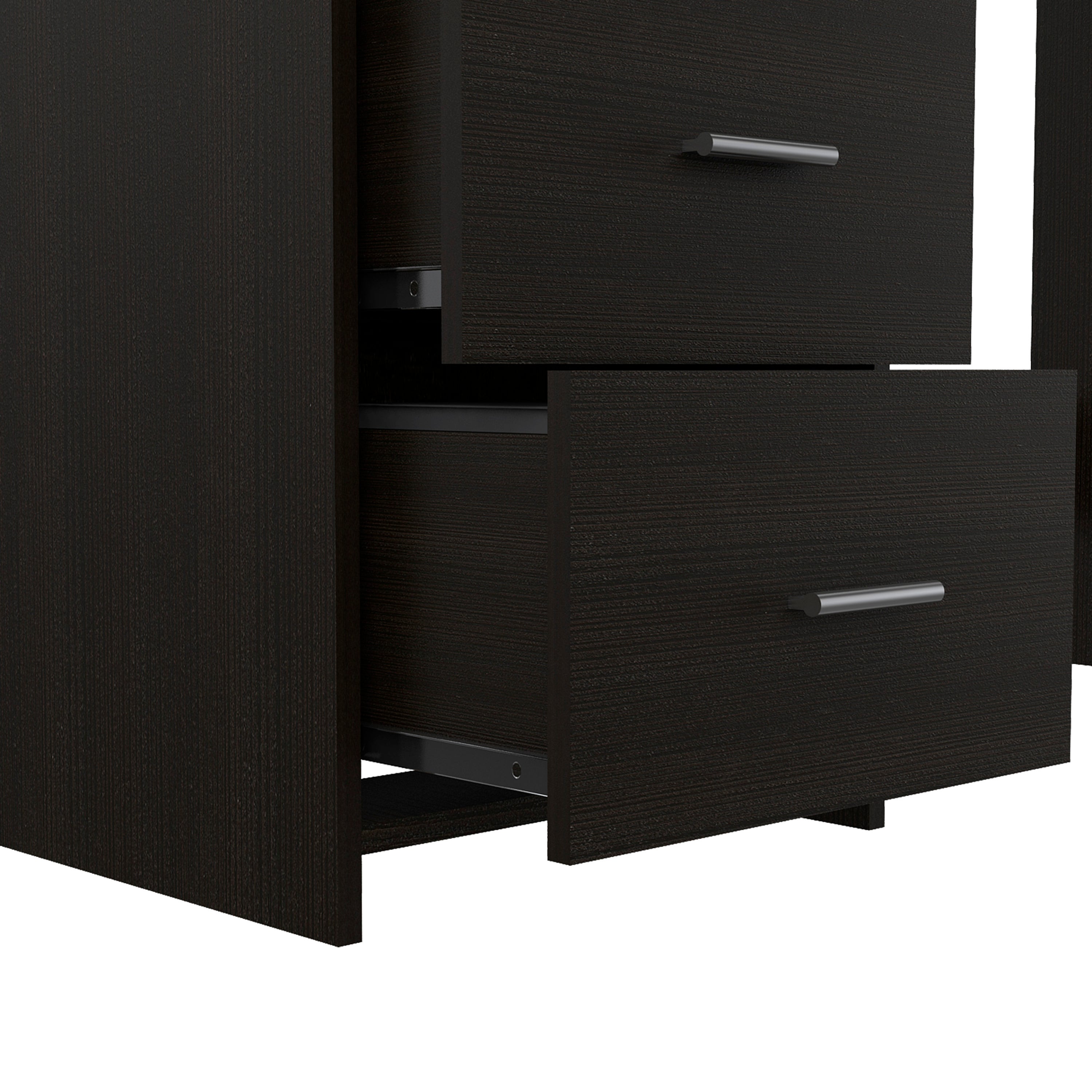 Classic 3 Drawers Writing Desk -Black