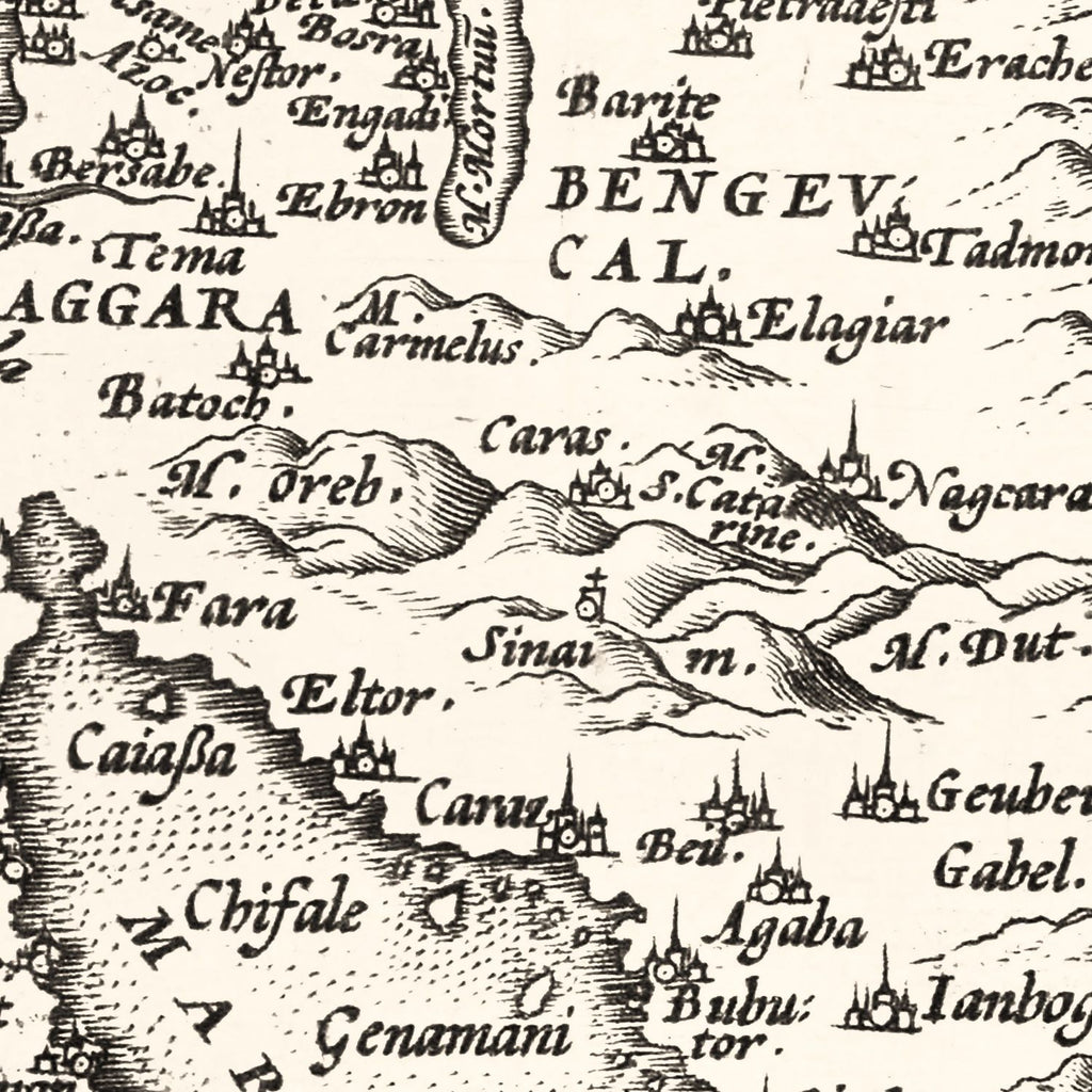 Vintage Map of Turkish Empire, 1570