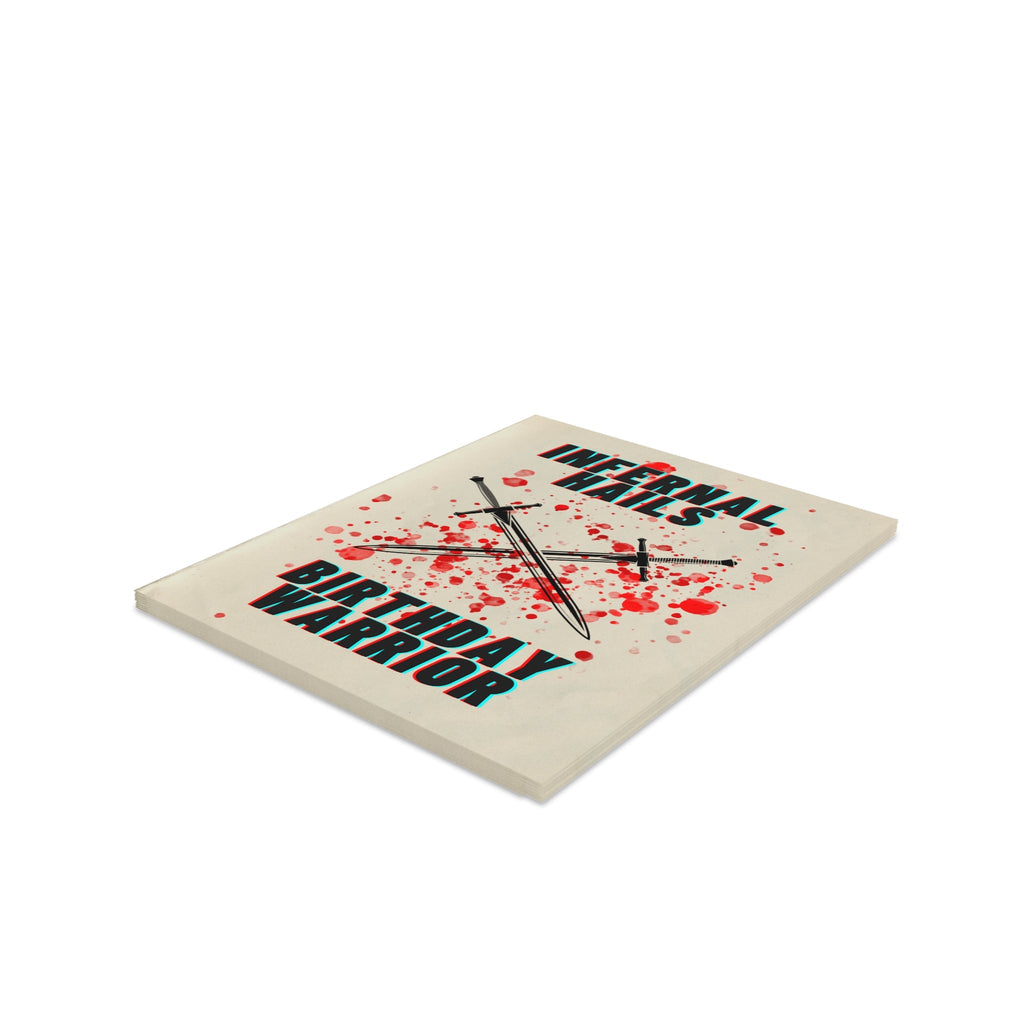 "Birthday Warrior" Funny Greeting Cards