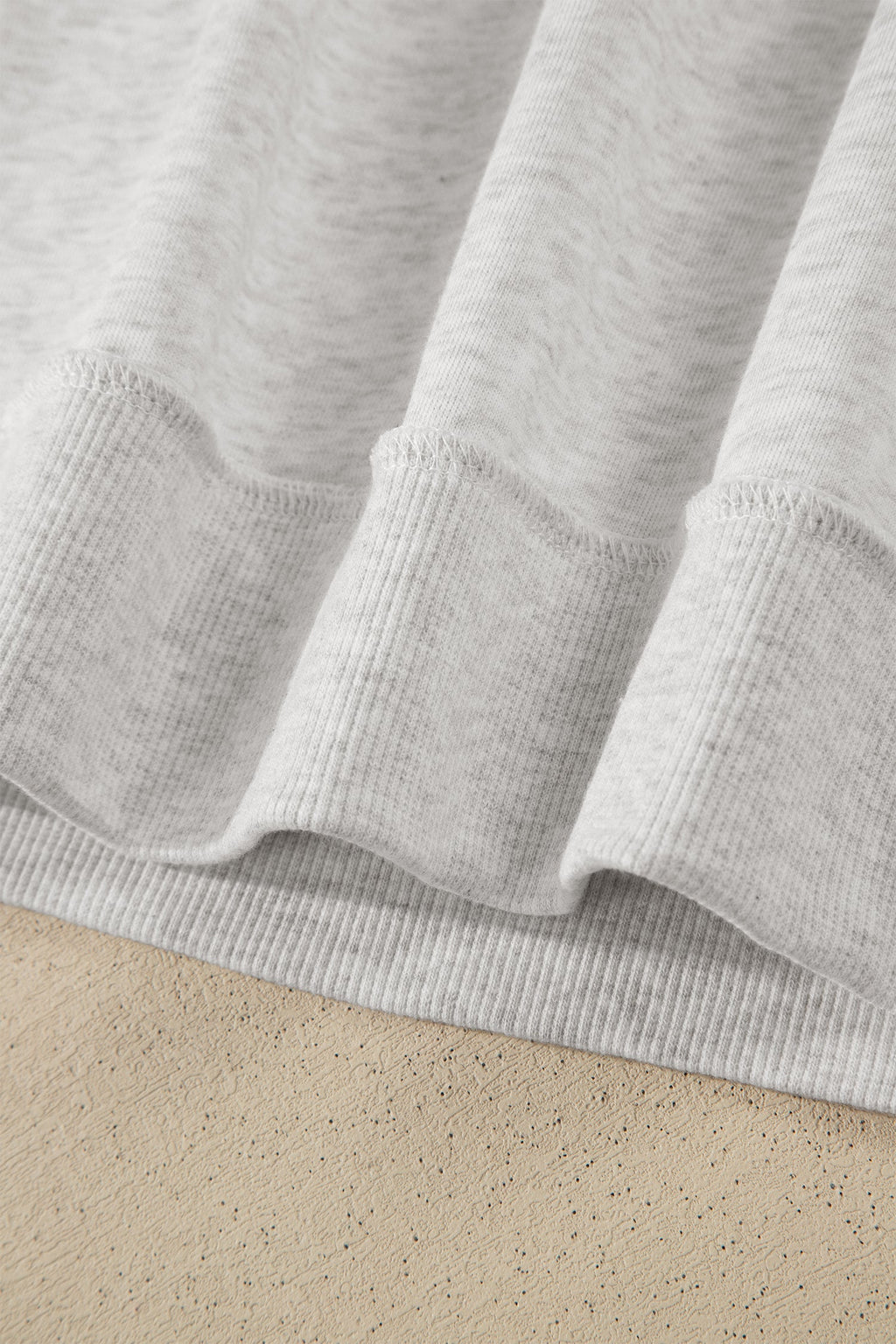 Solid Exposed Seam Mock Neck Tee