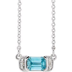 Accented Bar Necklace or Center