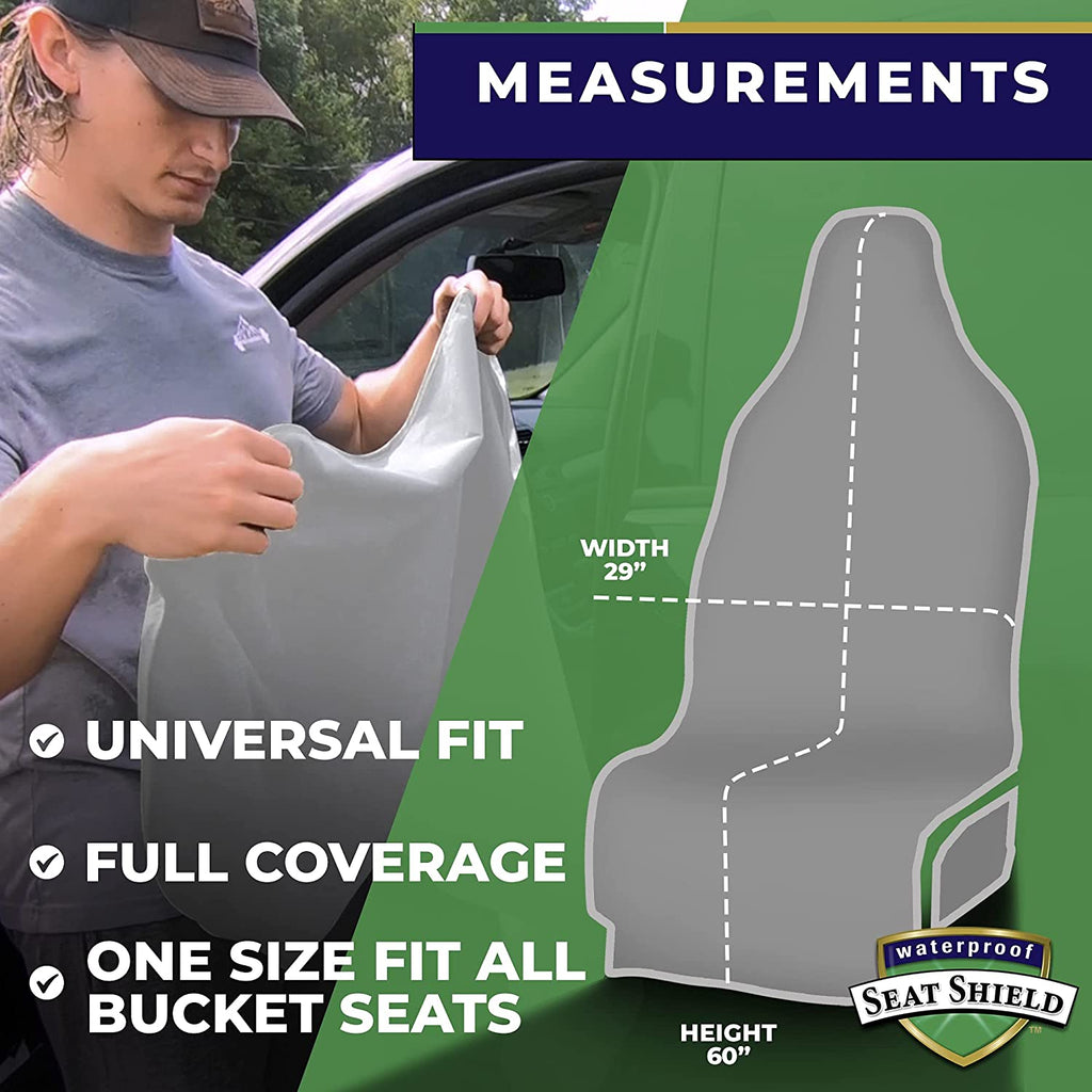 EliteSport+ Non-Slip Waterproof Seat Cover - Gray