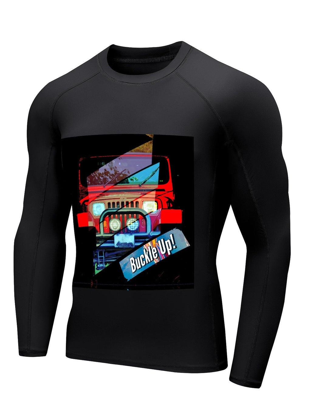 Men's Buckle Up! 4-wheel Drive Long-Sleeve Surfing Top
