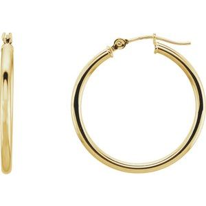 Tube Hoop Earrings