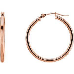 Tube Hoop Earrings