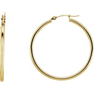Tube Hoop Earrings
