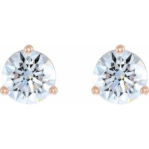 14K Rose Gold 1/2 CTW Lab-Grown Diamond Stud Earrings