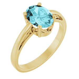 Solitaire Scroll Setting® Ring