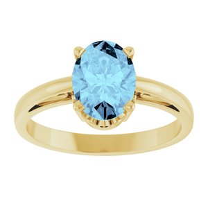 Solitaire Scroll Setting® Ring