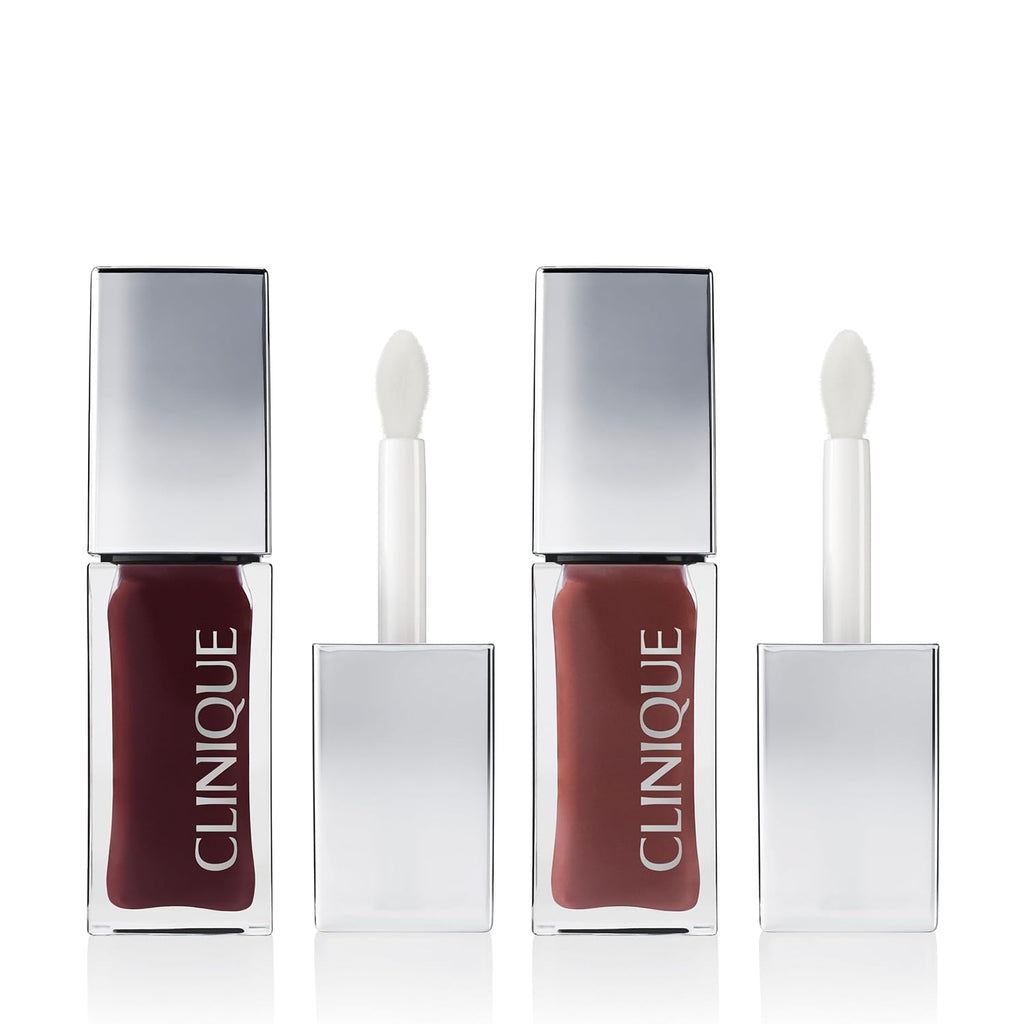 Clinique Pop Lip + Cheek Oil in 3 Iconic Shades in Black Honey, Pink and Nude Honey | Conditions Lips + Gives Cheeks a Natural, Dewy Flush