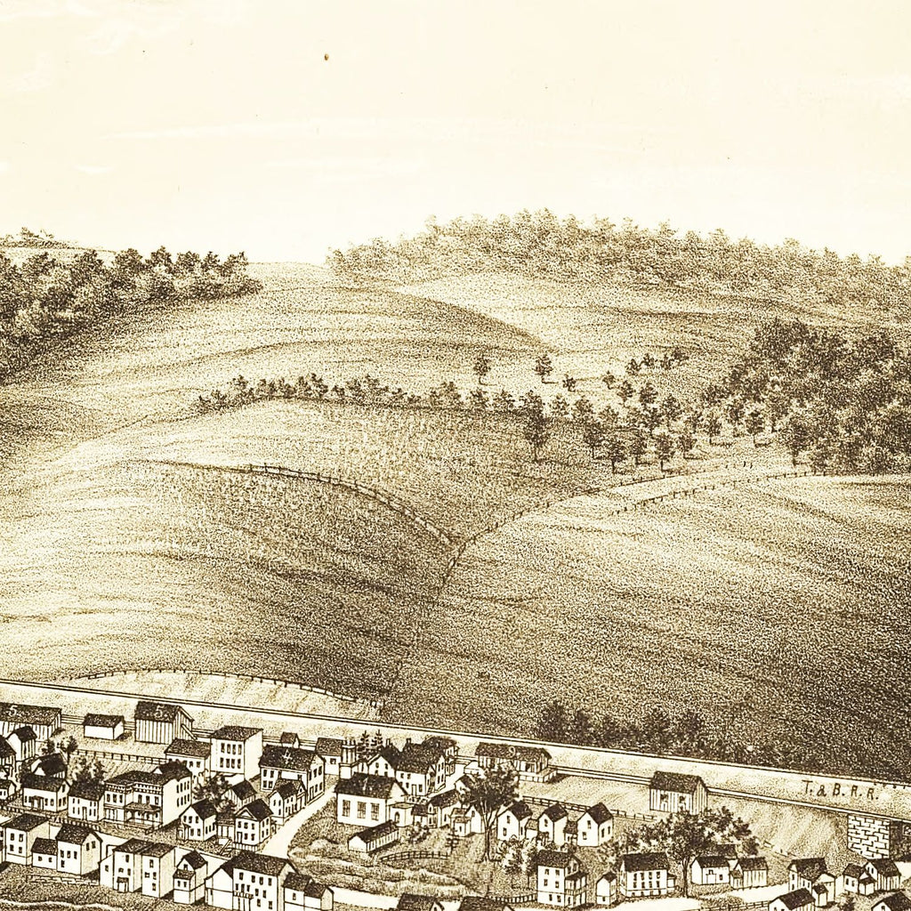 Vintage Map of Johnsonville, New York 1887