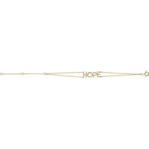 14K Yellow Gold 1/4 CTW Natural Diamond Hope 5-7" Bracelet – image 2