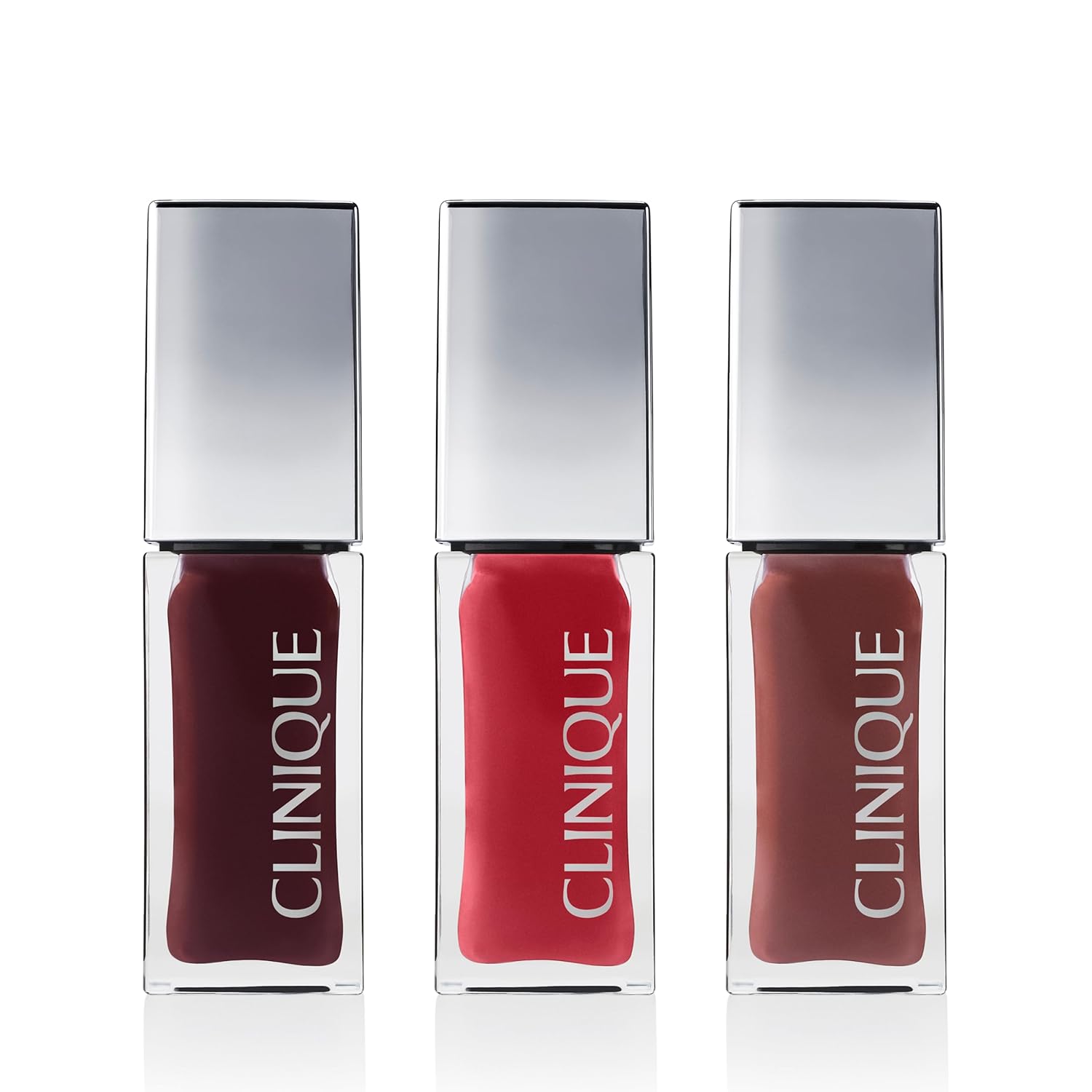 Clinique Pop Lip + Cheek Oil in 3 Iconic Shades in Black Honey, Pink and Nude Honey | Conditions Lips + Gives Cheeks a Natural, Dewy Flush