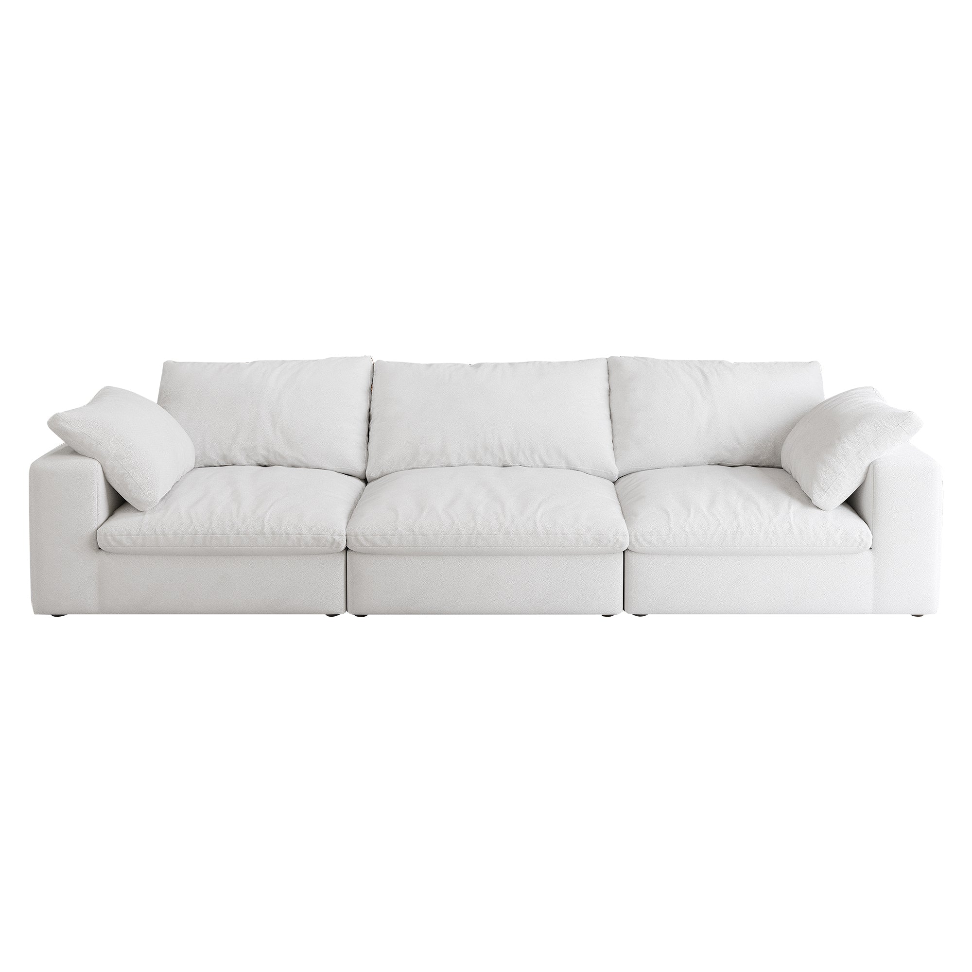 Oversized Cloud Modular Sectional Sofa,120' Down Filled Comfort 3Seater Sofa Couch for Living Room,Minimalist Wide Deep Seat Couches for Office Apartment  3Seaters