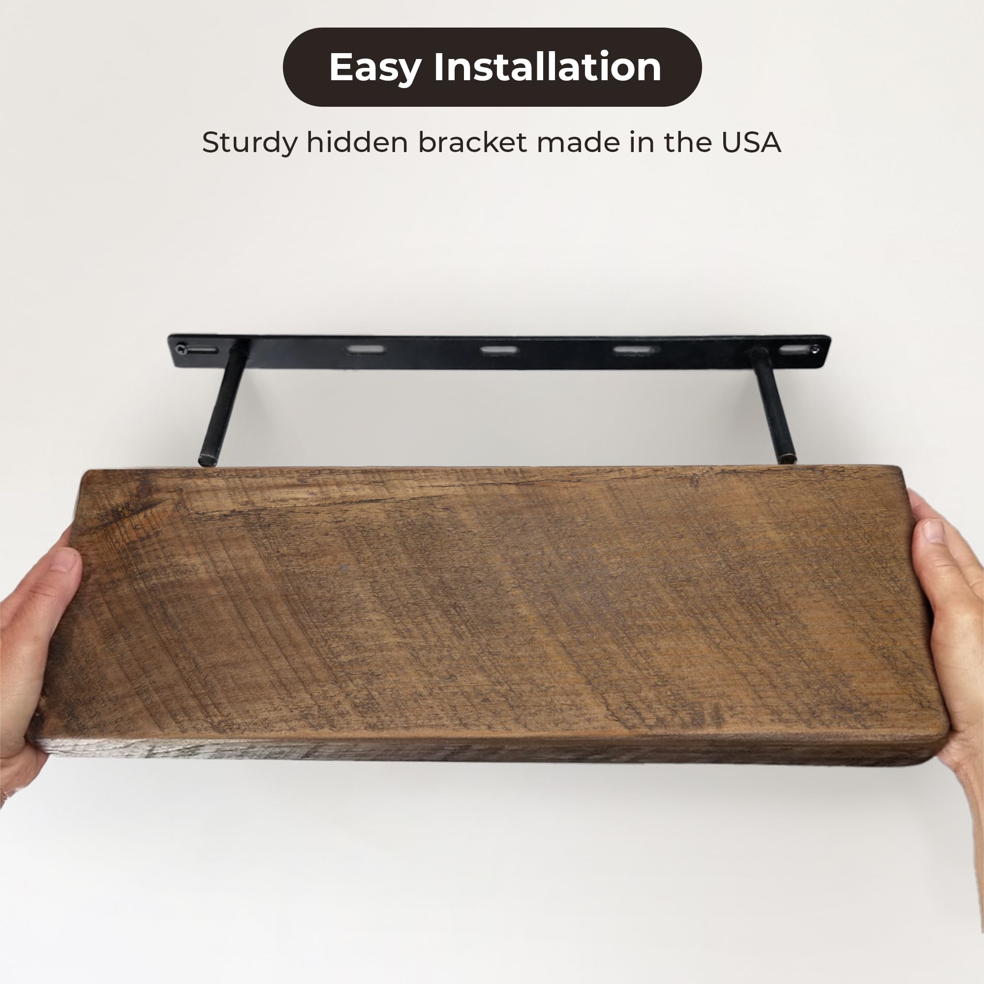 Reclaimed Wood Floating Shelves Real Solid Wood Floating Shelves Handmade Thick Floating Shelves