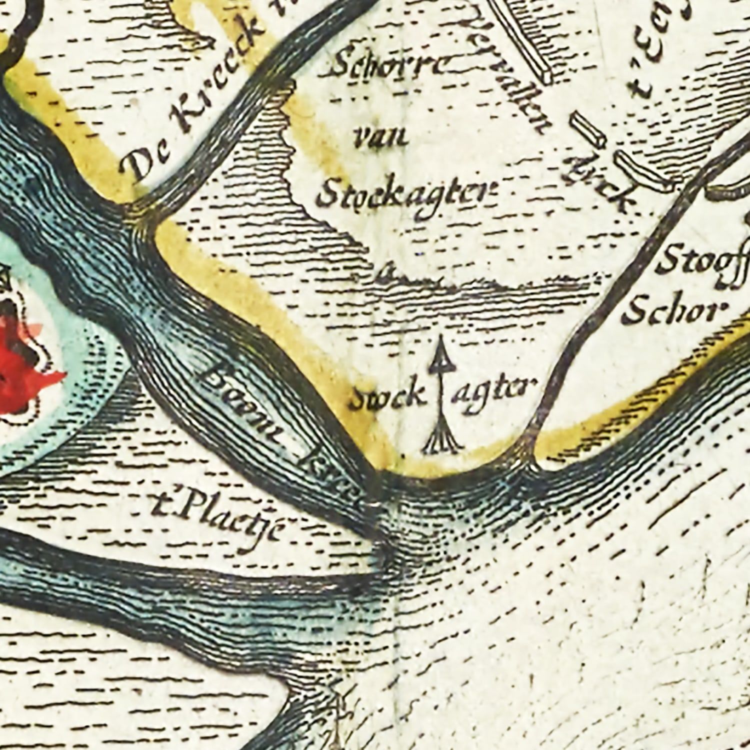 Vintage Map of Antwerp, Belgium 1665
