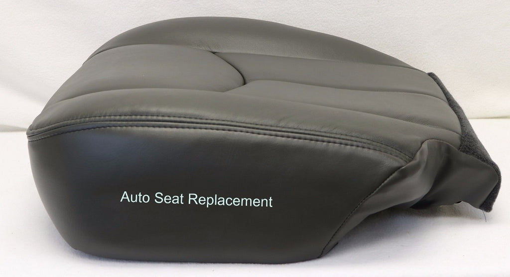 2003 To 2006 Chevy Silverado Avalanche Driver Bottom Seat Cover Dark Gray Vinyl