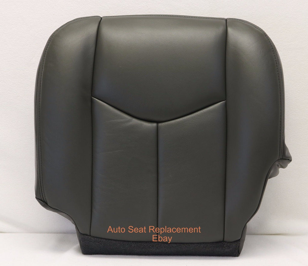2003 To 2006 Chevy Silverado Avalanche Driver Bottom Seat Cover Dark Gray Vinyl