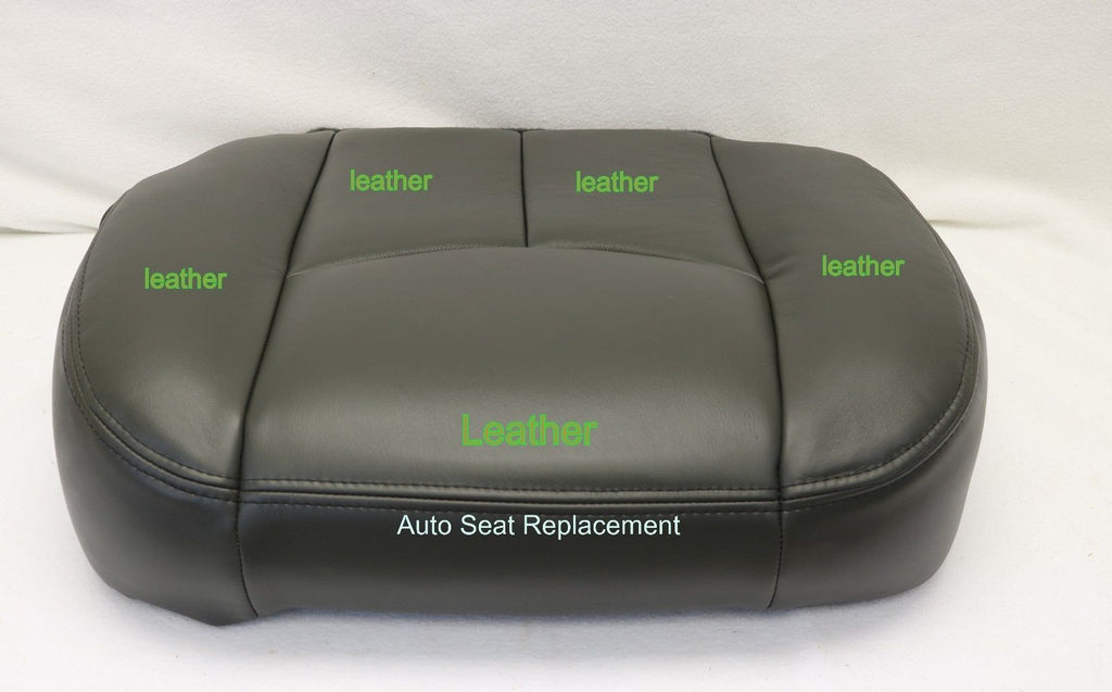 2003 To 2006 Chevy Silverado Avalanche Driver Bottom Seat Cover Dark Gray Vinyl